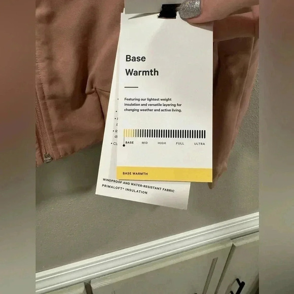 NWT Lululemon Non Stop Bomber Jacket Cotton Pink PRIMALOFT Size 2 - Picture 6 of 8